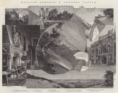 Zámek Arundel od Charles Auguste Loye